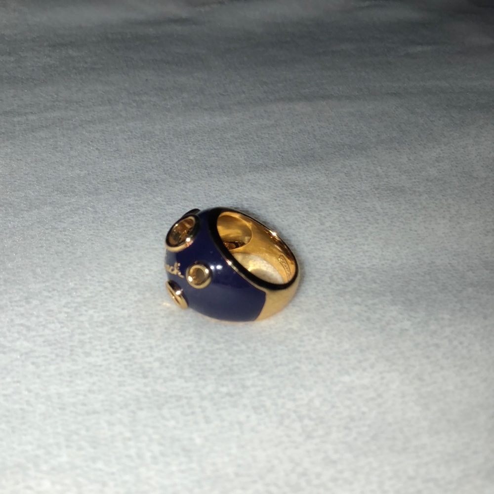 Purple and gold Coach ring - Picture 5 of 6